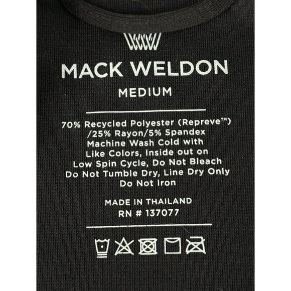 Mack Weldon Atlas Full Zip Hoodie Men’s M Black Stretch Wicking Workleisure - Picture 8 of 13